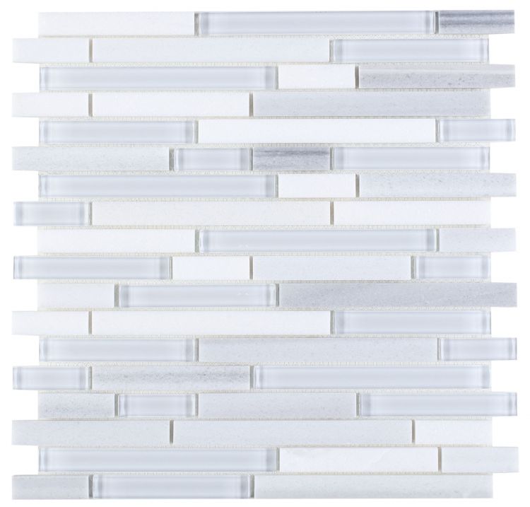 Horizon Sunrise Montage Light Linear Mosaic Wall Tile-Mixed Mosaic-American Tile Depot