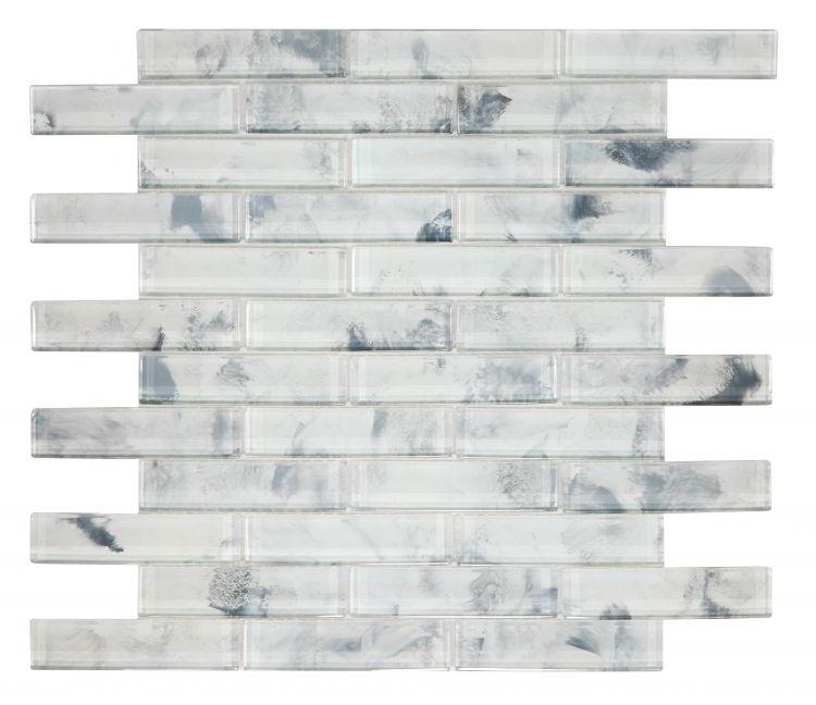 Sample of Summer Watercolor Dawn Linear Glass Mosaic Tile-Sample-American Tile Depot