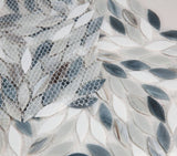 Laurel Beach Flower Glass Mosaic Tile