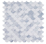 Seashell Loft Scale Glass Mosaic Tile