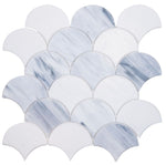 Seashell Loft Scale Glass Mosaic Tile-Glass Mosaic-American Tile Depot