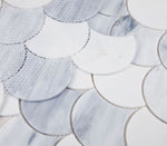 Seashell Loft Scale Glass Mosaic Tile-Glass Mosaic-American Tile Depot