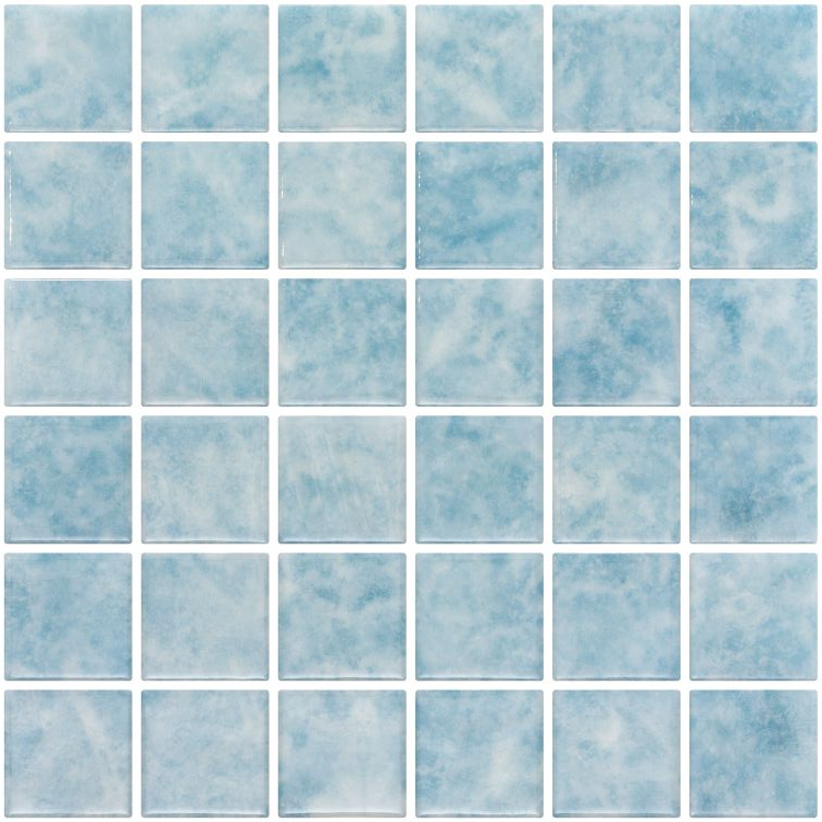 Phoenix Jasper Ios Blue Polished Square Glass Mosaic Tile-Recycled Glass Mosaic-American Tile Depot