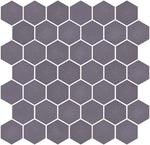 Phoenix Stoneglass XL Grey Matte Hexagon Glass Mosaic Tile-Recycled Glass Mosaic-American Tile Depot