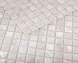 Perry White Square Pearl Mosaic Wall Tile