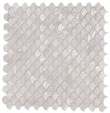 Perry White Scale Pearl Mosaic Wall Tile-Pearl Mosaic-American Tile Depot