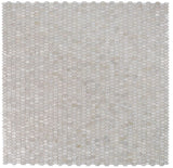 Perry White Arrow Elongated Hexagon Pearl Mosaic Wall Tile-Pearl Mosaic-American Tile Depot