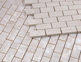 Perry Large Brick Pearl Mosaic Wall Tile