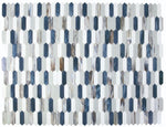 Arrow Beach Elongated Hexagon Glass Mosaic Tile-Glass Mosaic-American Tile Depot