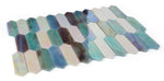 Arrow Sky Elongated Hexagon Glass Mosaic Tile-Glass Mosaic-American Tile Depot