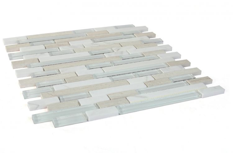 Horizon Sunrise Loft Linear Mosaic Wall Tile-Mixed Mosaic-American Tile Depot