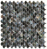 Perry Black Scale Pearl Mosaic Wall Tile