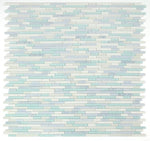 Horizon Sunrise Crystal Ocean Linear Mosaic Wall Tile-Mixed Mosaic-American Tile Depot