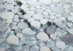 Preach Blue Pebble Mosaic Tile-Mixed Mosaic-American Tile Depot