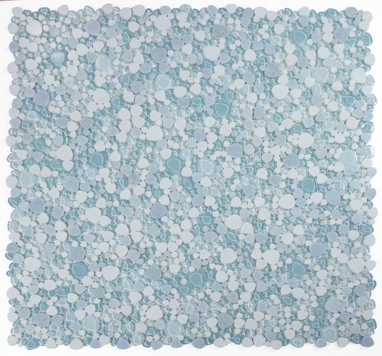 Preach Crystal Ocean Pebble Mosaic Tile-Mixed Mosaic-American Tile Depot