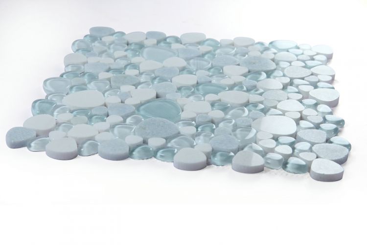 Preach Crystal Ocean Pebble Mosaic Tile-Mixed Mosaic-American Tile Depot