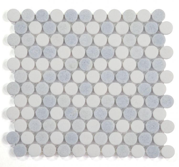 Curvus Crystal Ocean Circular Marble Mosaic Tile-Marble Mosaic-American Tile Depot