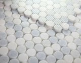 Curvus Crystal Ocean Circular Marble Mosaic Tile