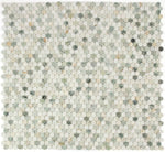 Curvus Spring Polished Circular Marble Mosaic Tile-Marble Mosaic-American Tile Depot