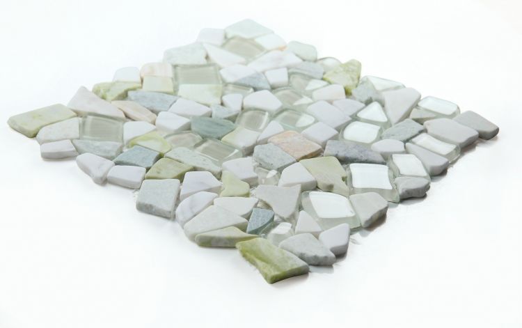 Drop Spring Rubble Mosaic Wall Tile-Mixed Mosaic-American Tile Depot