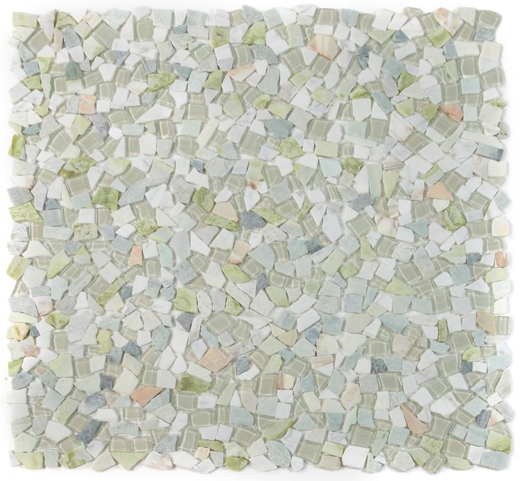 Drop Spring Rubble Mosaic Wall Tile-Mixed Mosaic-American Tile Depot