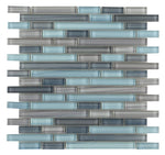 Horizon Sunset Poseidon Linear Glass Mosaic Wall Tile-Glass Mosaic-American Tile Depot