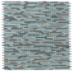 Horizon Sunset Poseidon Linear Glass Mosaic Wall Tile-Glass Mosaic-American Tile Depot