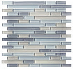 Horizon Sunset Poseidon Linear Glass Mosaic Wall Tile-Glass Mosaic-American Tile Depot