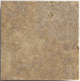 12 X 12 Noce Travertine Tumbled Field Tile