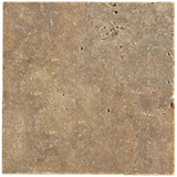 12 X 12 Noce Travertine Tumbled Field Tile