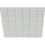 2 X 2 White Glass Mosaic Tile-Glass Mosaic-American Tile Depot