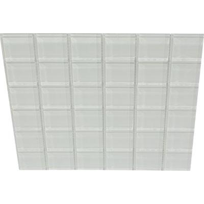 2 X 2 White Glass Mosaic Tile-Glass Mosaic-American Tile Depot