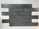 3 X 12 Silver Star Dark Glass Subway Tile