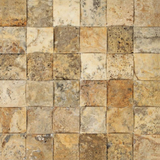 2 X 2 Scabos Travertine Honed CNC Arched 3-D Mosaic Tile-Travertine Mosaic-American Tile Depot