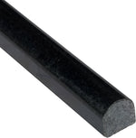 Absolute Black Granite Polished 1/2 X 12 Pencil Liner-Marble Molding/Trim-American Tile Depot