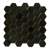 Absolute Black Granite Polished 2" Hexagon Mosaic Tile