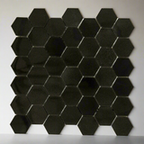 Absolute Black Granite Polished 2" Hexagon Mosaic Tile