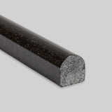 Absolute Black Granite Polished 3/4 X 12 Bullnose Liner