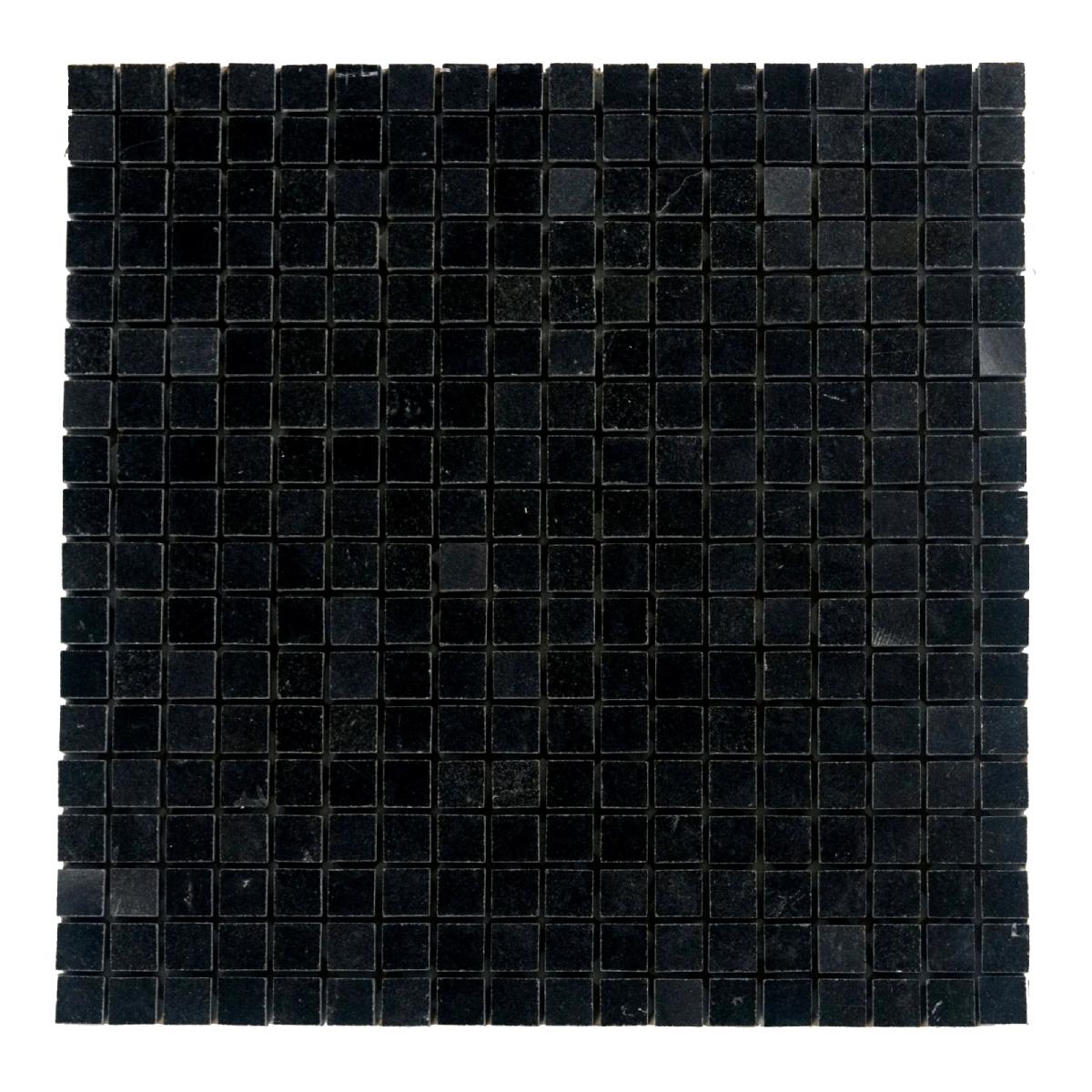 Sample of 5/8 X 5/8 Absolute Black Granite Polished Mosaic Tile-Sample-American Tile Depot