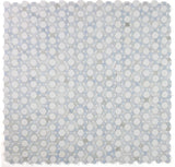 Planet Crystal Ocean Honed Circular Marble Mosaic Tile-Marble Mosaic-American Tile Depot