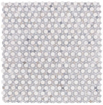 Planet Dusk Polished Circular Marble Mosaic Tile-Marble Mosaic-American Tile Depot