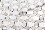 Planet Loft Polished Circular Marble Mosaic Tile-Marble Mosaic-American Tile Depot