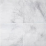 Sample of 12 X 12 Afyon White Marble Polished Field Tile-Sample-American Tile Depot