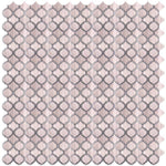 Grace Crystal Grey Arabesque Waterjet Mosaic Wall Tile-Mixed Mosaic-American Tile Depot