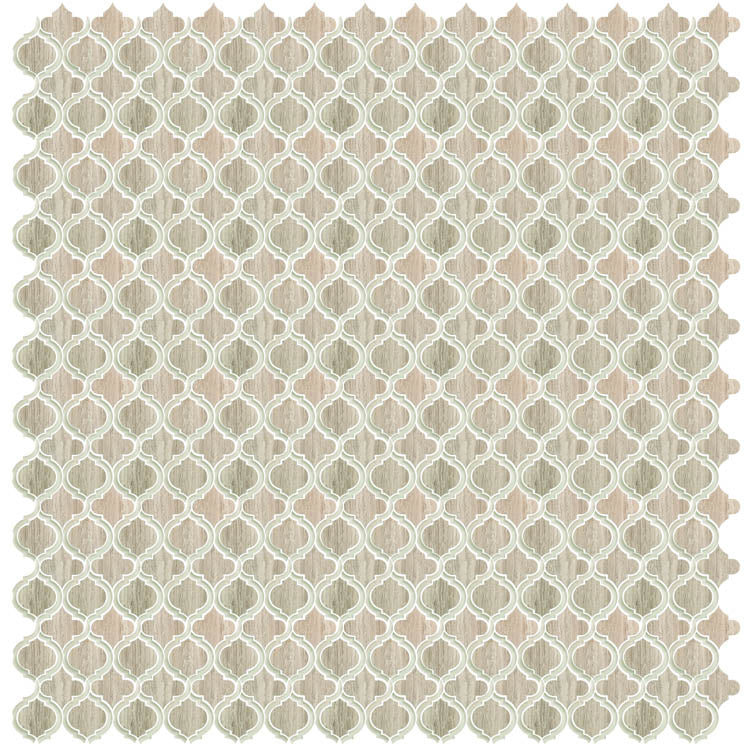 Grace Grey Arabesque Waterjet Mosaic Wall Tile-Mixed Mosaic-American Tile Depot