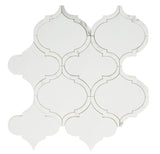 Grace Precious Bianco Arabesque Waterjet Mosaic Wall Tile