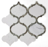 Grace Precious Mirror Arabesque Waterjet Mosaic Wall Tile