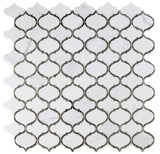 Grace Precious Mirror Arabesque Waterjet Mosaic Wall Tile-Mixed Mosaic-American Tile Depot