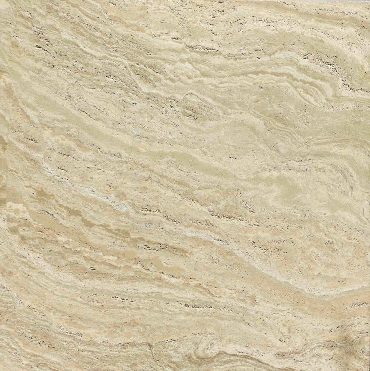 Sample of 32 X 32 Andean Cream Polished Travertine Look Porcelain Tile-Sample-American Tile Depot