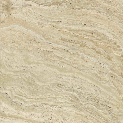 32 X 32 Andean Cream Polished Travertine Look Porcelain Tile